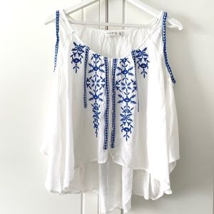 Abercrombie & Fitch Blue Floral Blouse